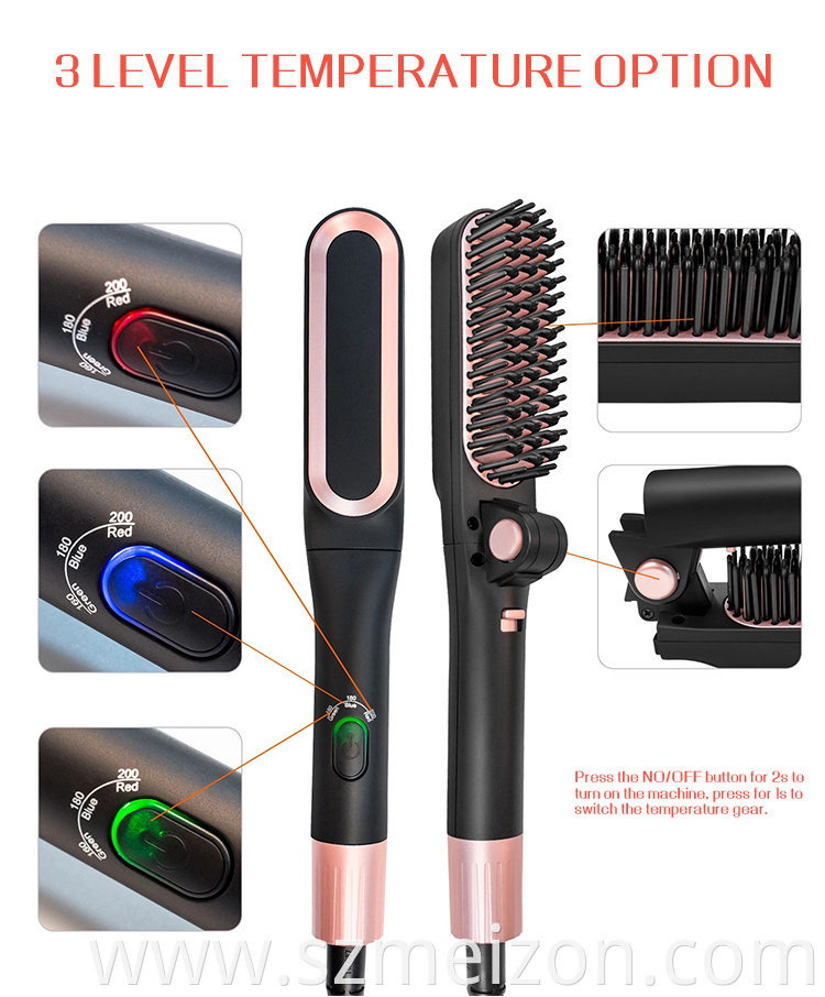 ionic hair straightener brush by coolkesi